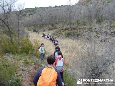 Senderismo Guadalajara - Monumento Natural Tetas de Viana. puente de san isidro